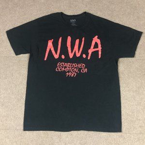 VTG Ruthless Records NWA Established Compton 1987 T-Shirt Black Adult 2XL 2013